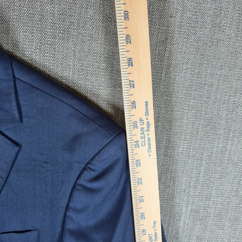 Jos. A. Bank Blazer Mens 40R Navy Blue 1906 Tailored Fit Wool Nylon Sport Coat